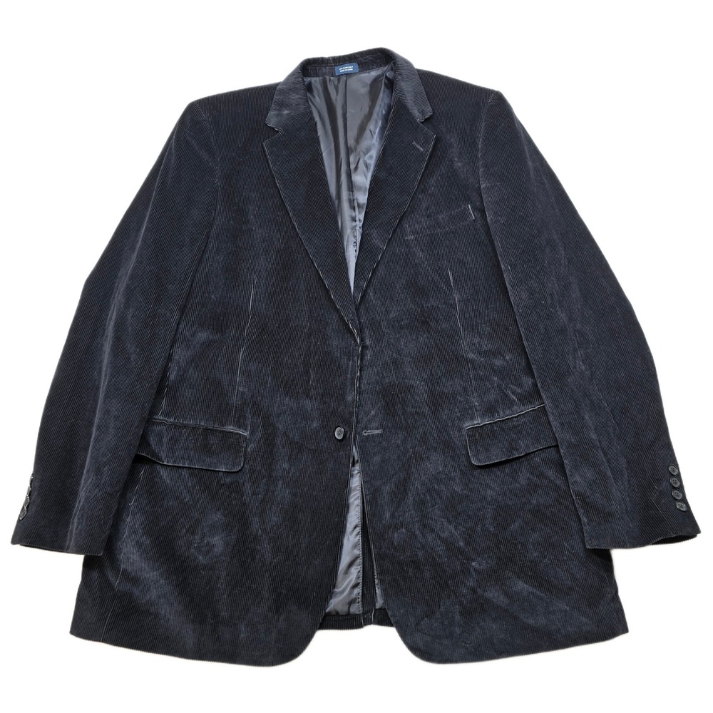 Saddlebred Corduroy Sport‎ Coat Mens 46L 46 Black Western Cowboy Blazer